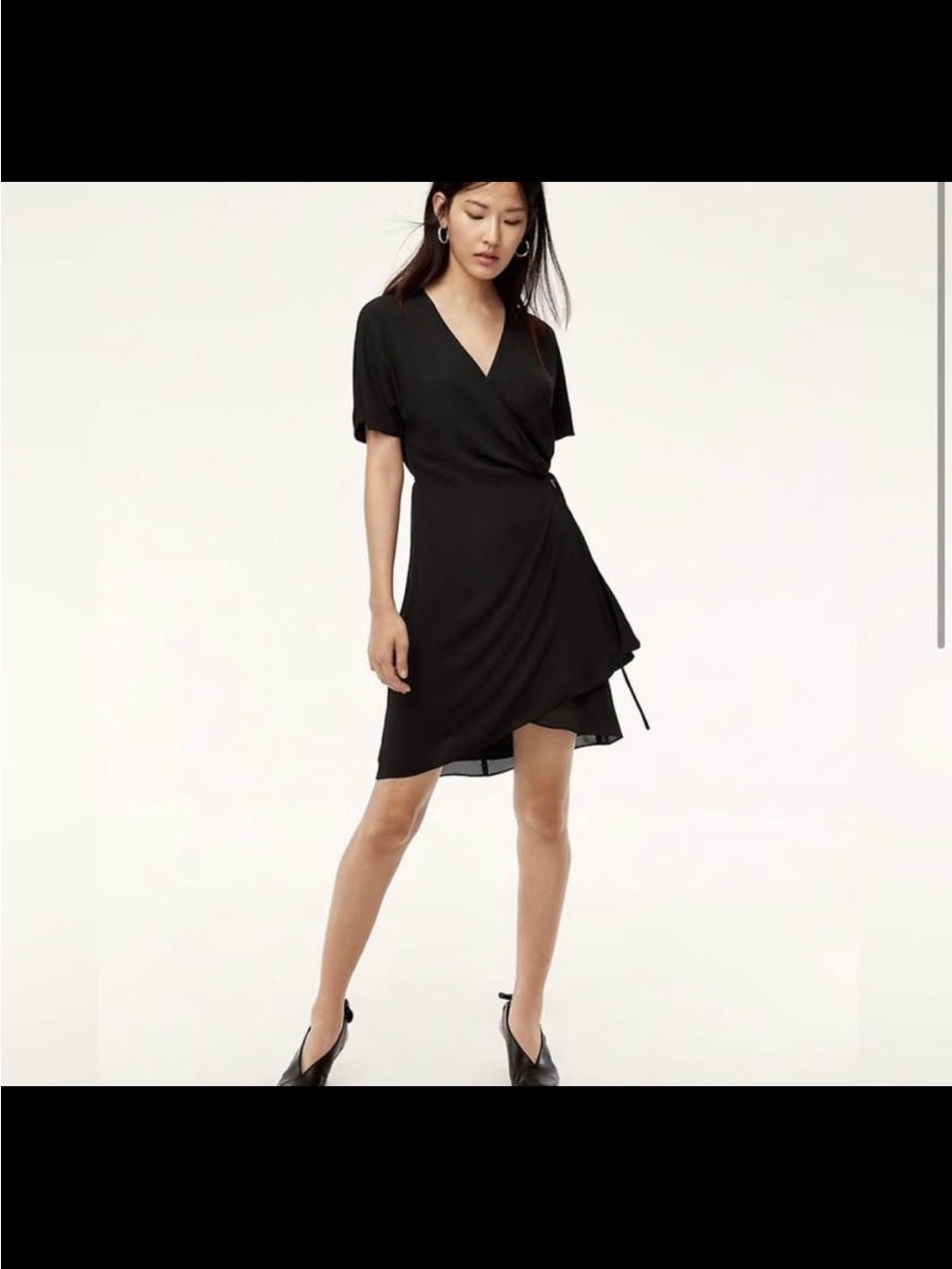 Babaton Wallace mini wrap dress